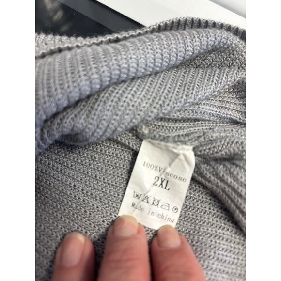 Gray Ladies Sweater Tank 2XL - Picture 4 of 4